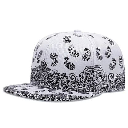 2024 New Fashion Flower Printing Snapback Cap