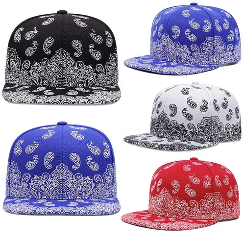 2024 New Fashion Flower Printing Snapback Cap