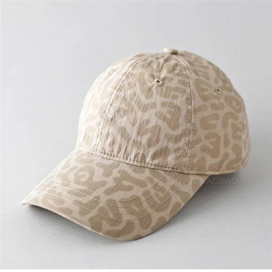 2025 New leopard print quick dry baseball cap