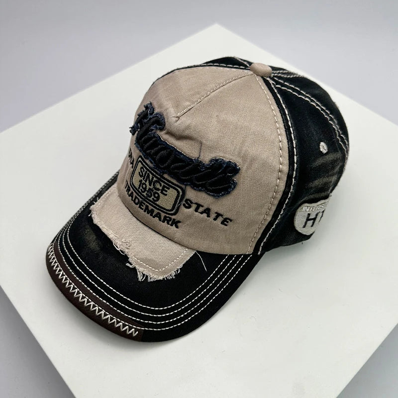 Korean Vintage Washing Men Women Baseball Hats