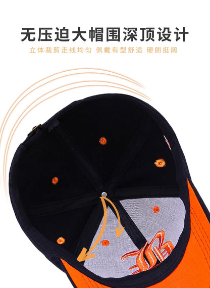 fashionable embroidered baseball cap