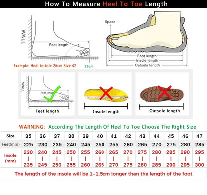 Unisex White Sneakers Men Waterproof Sports Shoes