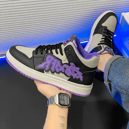 Men's Casual Sneakers Fashion High Top Shoes