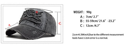 Fashion Vintage Washed Cotton Baseball Cap