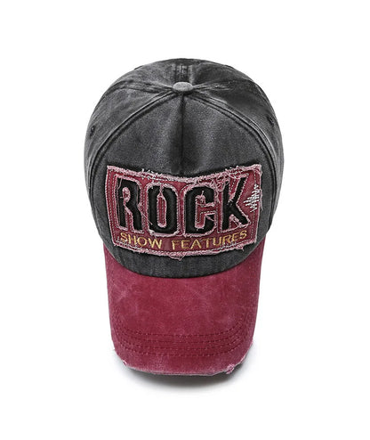 Korean version washed letters spring  denim baseball cap