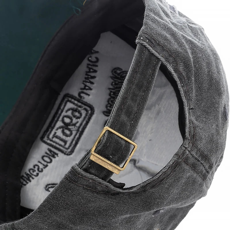 2025 High Quality Washed cowboy letters Cotton Cap