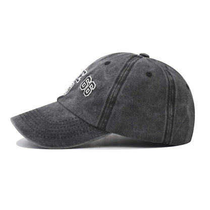Baseball Cap Washed Cotton Letter ROUTE 66 Embroidery