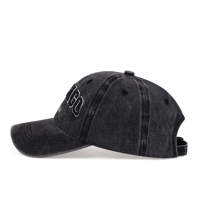2025 New Korean Chicago Embroidery Baseball Cap