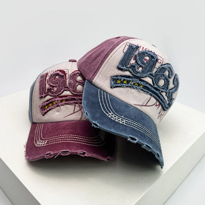 New Unisex PATCH 1962 Letters Broken Style Baseball Hats