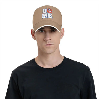 Yellow Wrestling john Cena White Custom Baseball Caps
