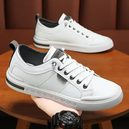 Men's Sporty Casual Leather Panel Shoes