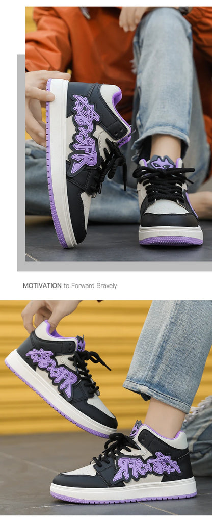 Men's Casual Sneakers Fashion High Top Shoes