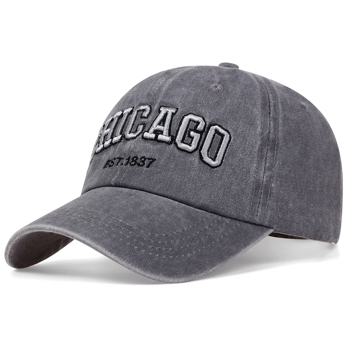 2025 New Korean Chicago Embroidery Baseball Cap
