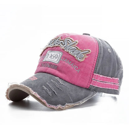 2025 High Quality Washed cowboy letters Cotton Cap
