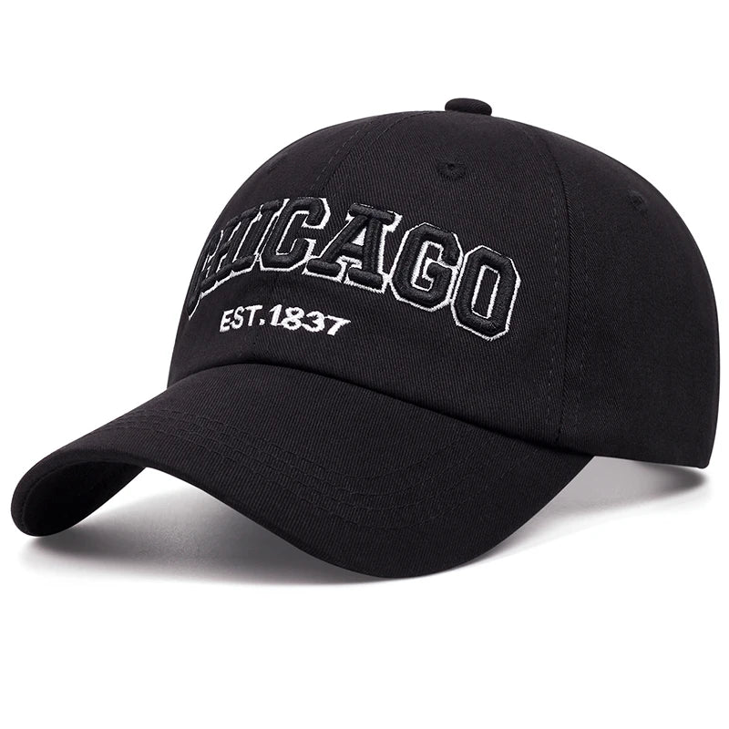 2025 New Korean Chicago Embroidery Baseball Cap