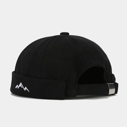 New INS Style Mountain Embroidery Vintage Round Top Hip-Hop Hat