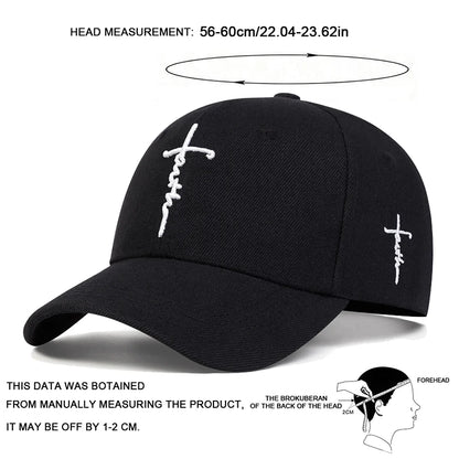 Unisex Letter Cross Embroidery Baseball Caps