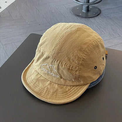Short Brim Soft Baseball Cap