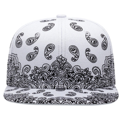 2024 New Fashion Flower Printing Snapback Cap