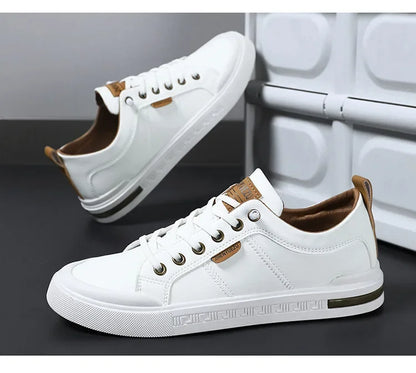 Men's Sporty Casual Leather Panel Shoes