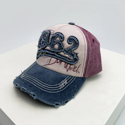 New Unisex PATCH 1962 Letters Broken Style Baseball Hats