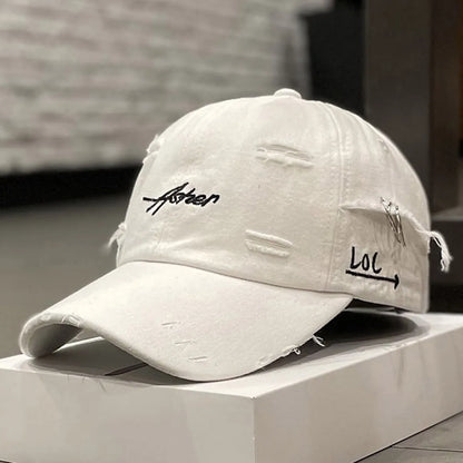 Retro perforated duckbill cap