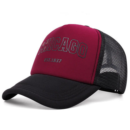 2025 New Korean Chicago Embroidery Baseball Cap