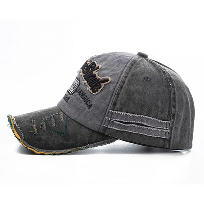 2025 High Quality Washed cowboy letters Cotton Cap