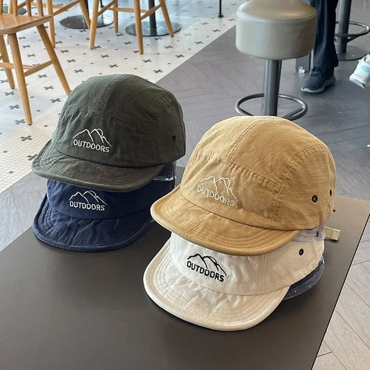 Short Brim Soft Baseball Cap