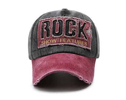 Korean version washed letters spring  denim baseball cap