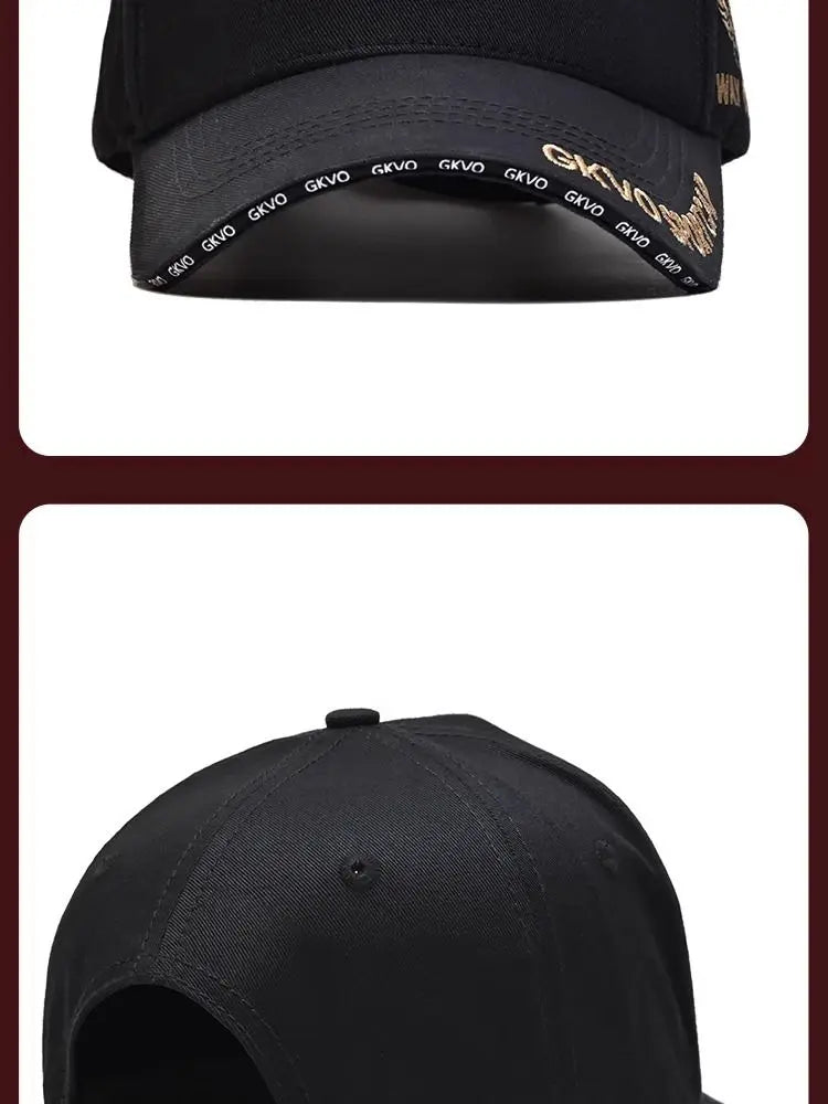 2025 New Four Seasons Tall Crown Men's Big Baseball Cap