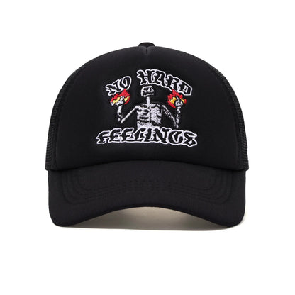 Halloween Trendy Embroidered Breathable Truck Hat