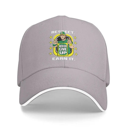 Yellow Wrestling john Cena White Custom Baseball Caps