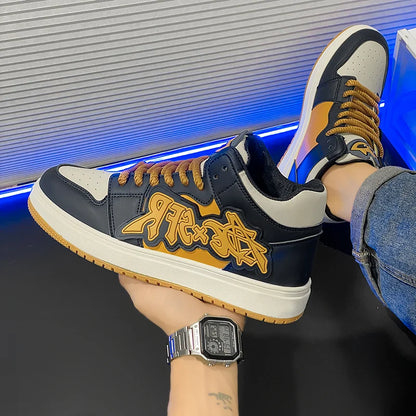 Men's Casual Sneakers Fashion High Top Shoes