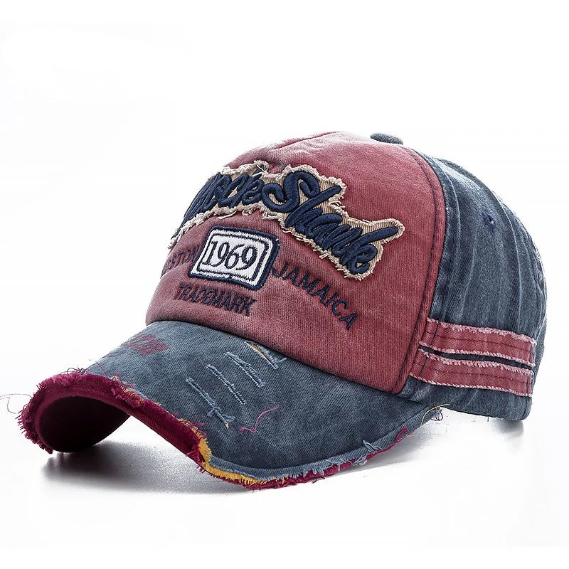 2025 High Quality Washed cowboy letters Cotton Cap