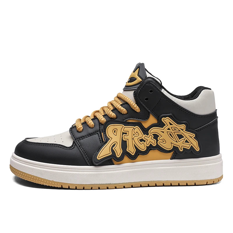 Men's Casual Sneakers Fashion High Top Shoes