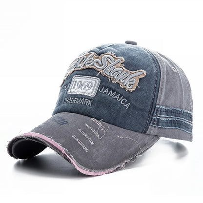 2025 High Quality Washed cowboy letters Cotton Cap