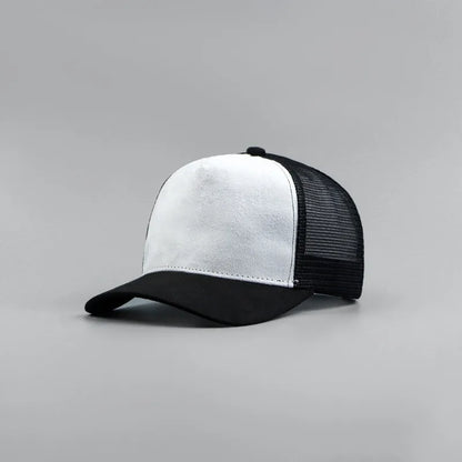 Leather Label Custom Logo Five-panel Suede Baseball Cap