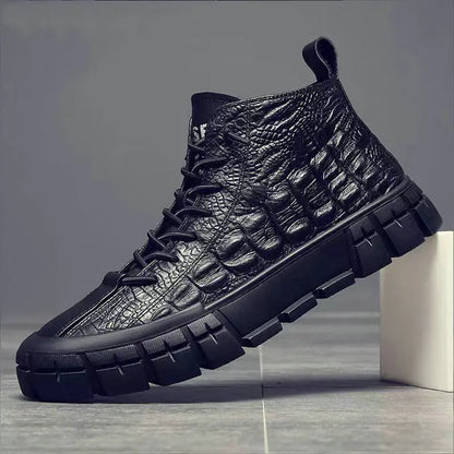 Men's Casual Leather Shoes for Fall and Winter