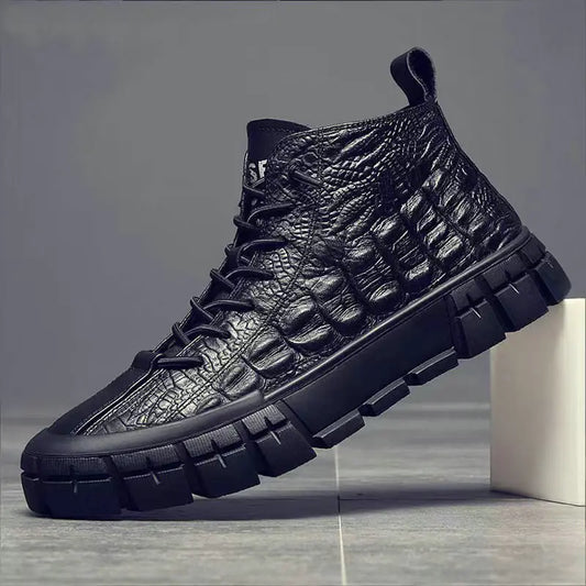 Men's Casual Leather Shoes for Fall and Winter