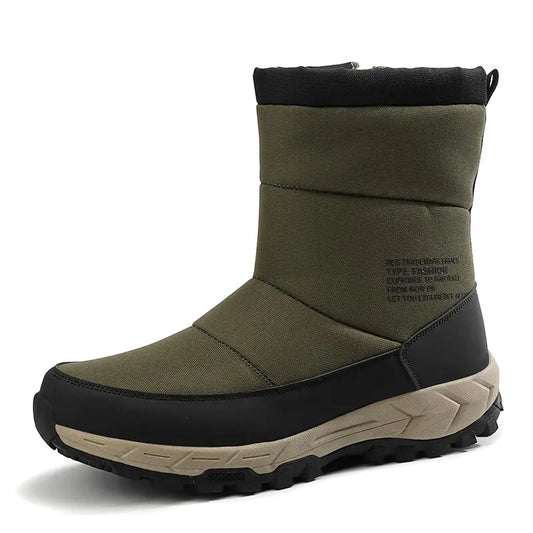 Men's Cotton Winter Shoes with Plush Warmth