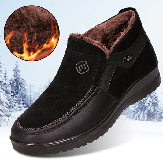 Warm High-Top Cotton Shoes for Men - Winter Style