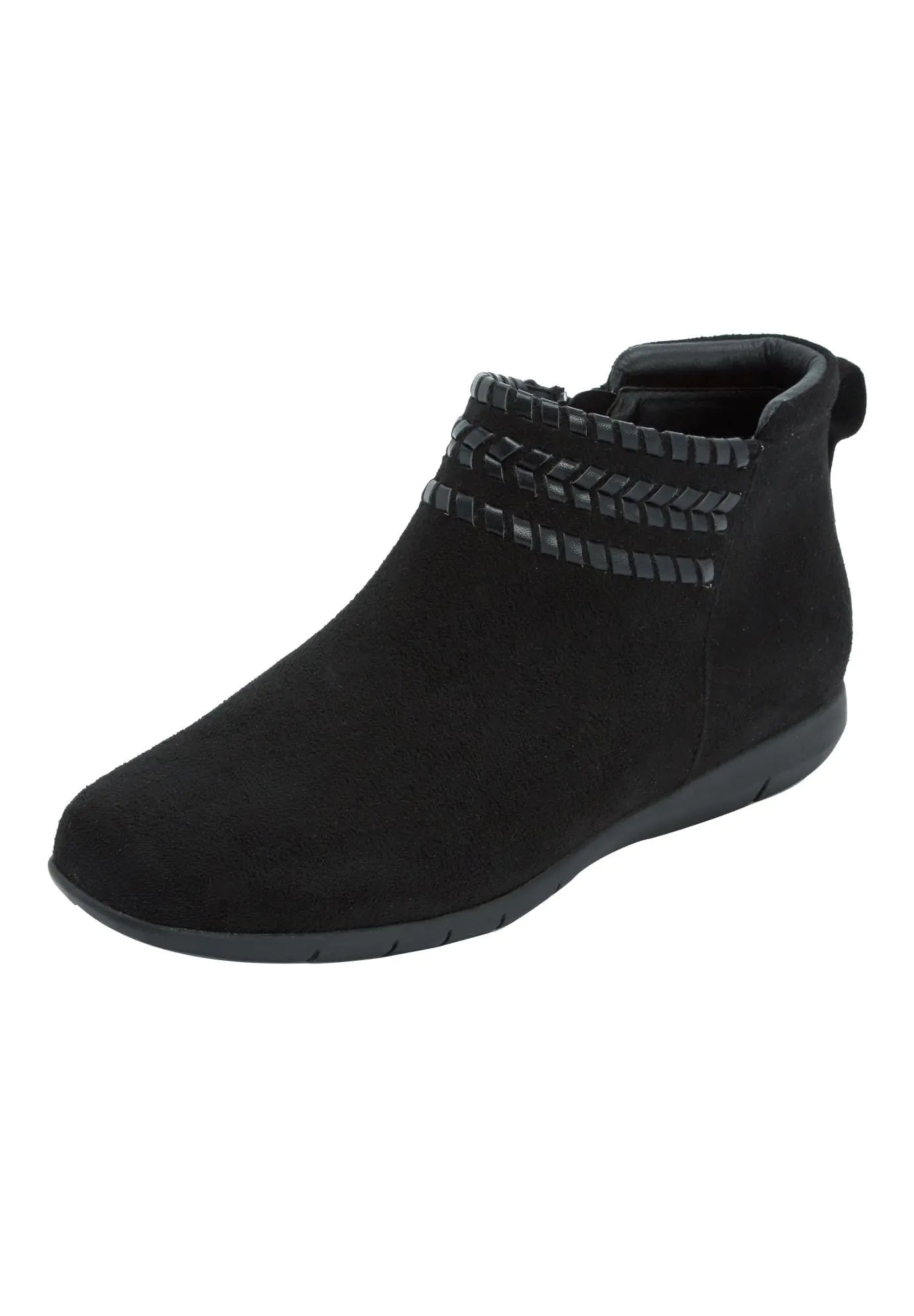 Comfortview Womens (Wide Widths Available) The Farren Bootie - 8 1/2 WW Black