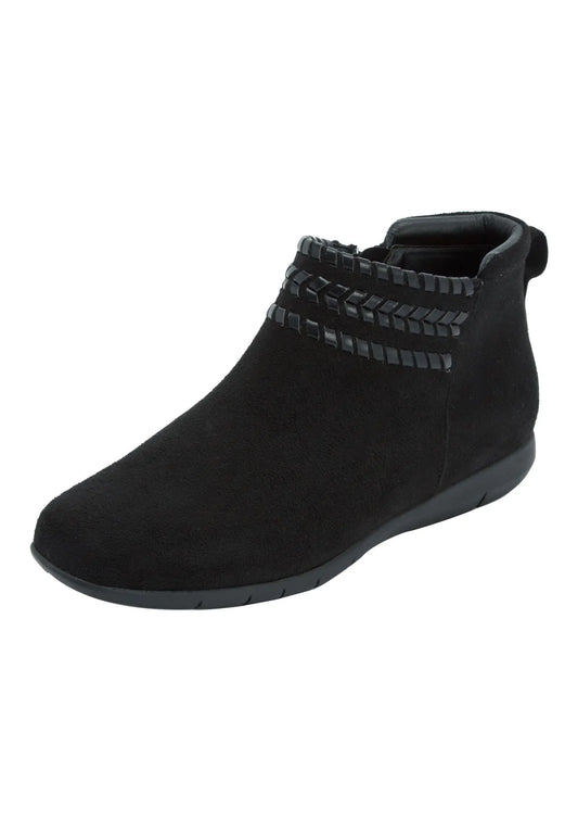 Comfortview Womens (Wide Widths Available) The Farren Bootie - 8 1/2 WW Black