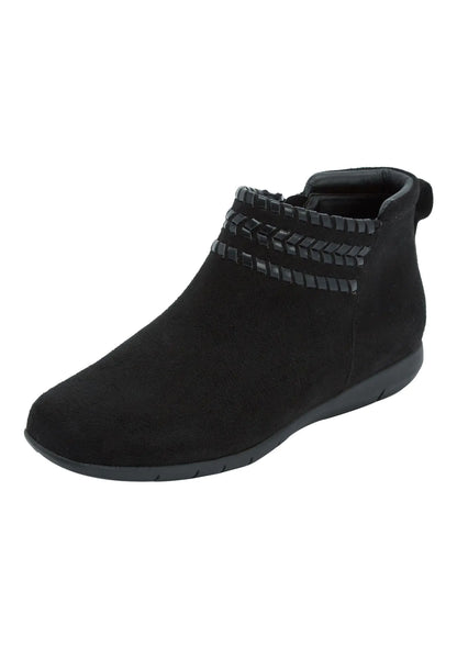 Comfortview Womens (Wide Widths Available) The Farren Bootie - 8 1/2 WW Black