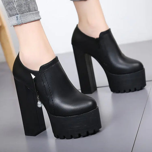 New Autumn Winter High Heel Platform Shoes for Women