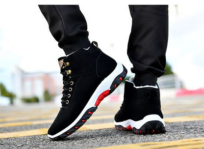 Men's Winter Boots, Warm Plush Casual Shoes