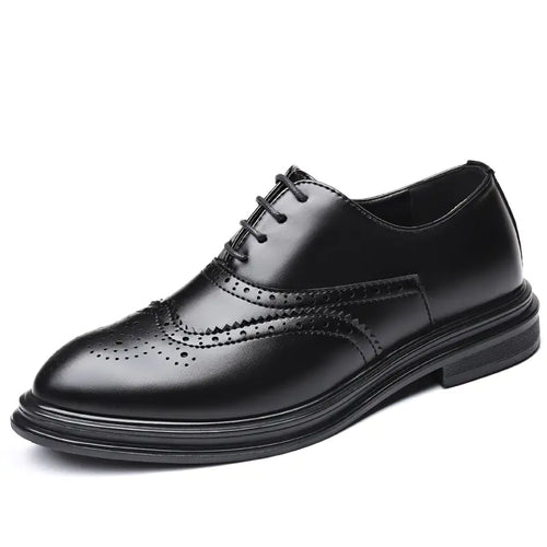 Men's Business Leather Brogue Shoes for Autumn & Winter
