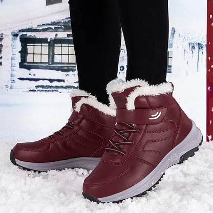 Warm Plush Non-Slip Winter Shoes for Elderly Women